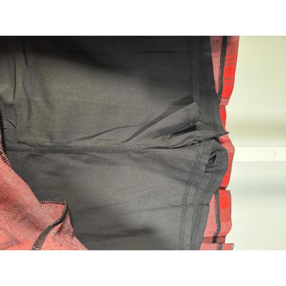 NWT Halara High Waisted Decorative Buckle 2-in-1 Plaid Pleated Mini Skirt - XS - Picture 7 of 11